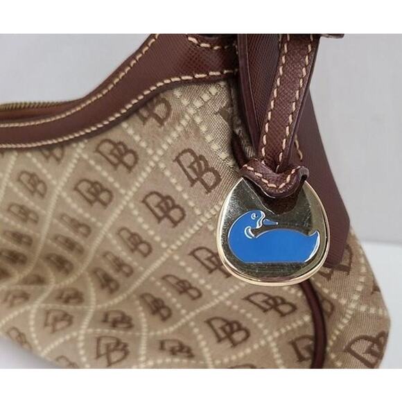 Dooney & Bourke Canvas Monogram Shoulder Mini Handbag Vintage - Picture 3 of 10
